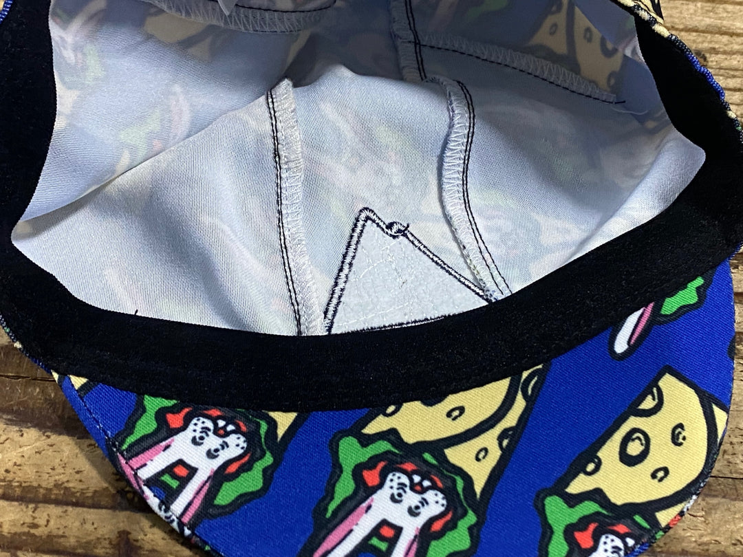 KM419 ポールスミス Paul Smith サイクルキャップ 青 総柄 フリーサイズ