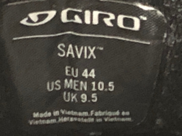 KG377 ジロ GIRO SAVIX ビンディングシューズ 黒 EU44 ※ペン字あり