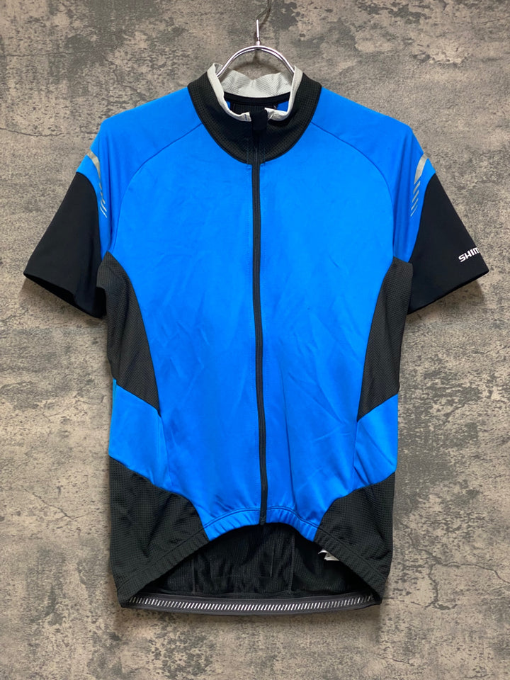 JP487 シマノ SHIMANO 半袖 サイクルジャージ 水色 L