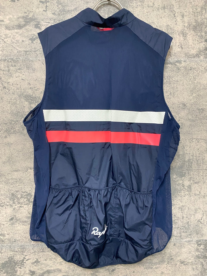 JY630 ラファ Rapha BREVET GILET WITH POCKETS ジレ サイクルベスト 紺 XL