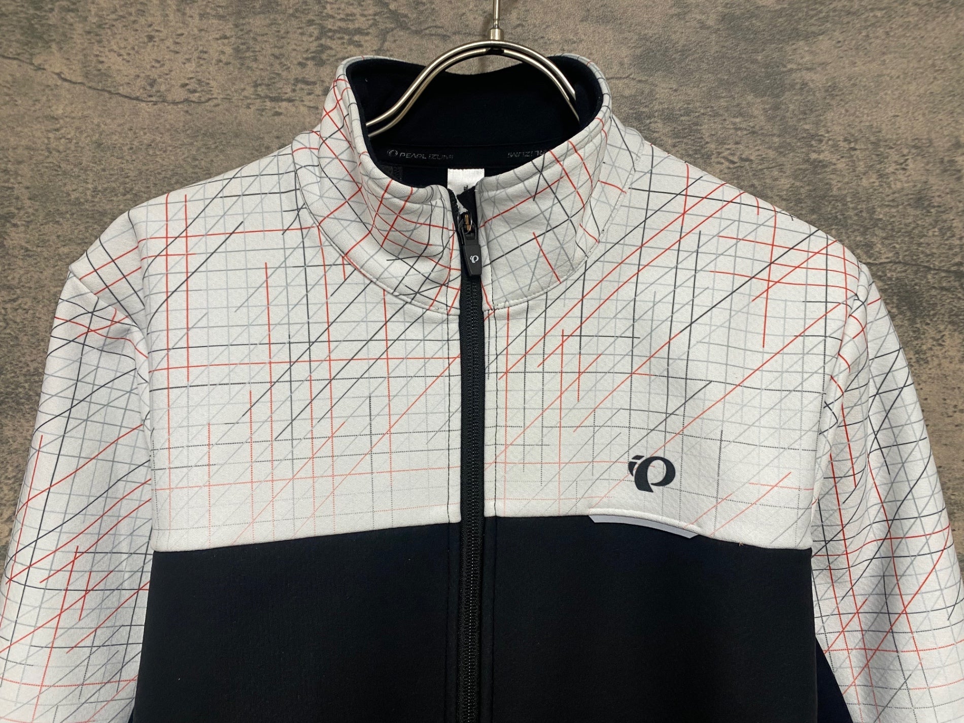 JG792 パールイズミ PEARL iZUMi 長袖 サイクルジャケット 白 黒 M 裏