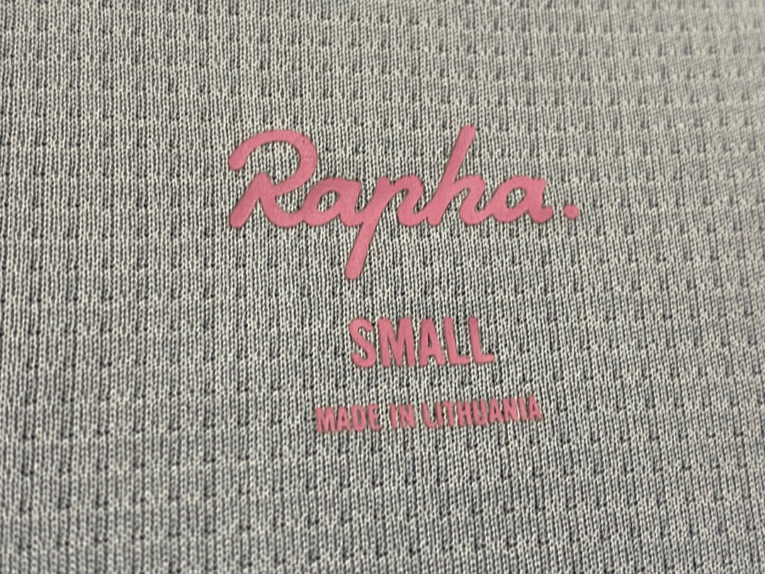JV245 ラファ Rapha SUPER LIGHTWEIGHT JERSEY 半袖 サイクルジャージ 黒 ピンク S