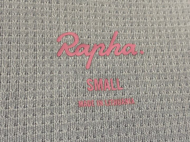JV245 ラファ Rapha SUPER LIGHTWEIGHT JERSEY 半袖 サイクルジャージ 黒 ピンク S