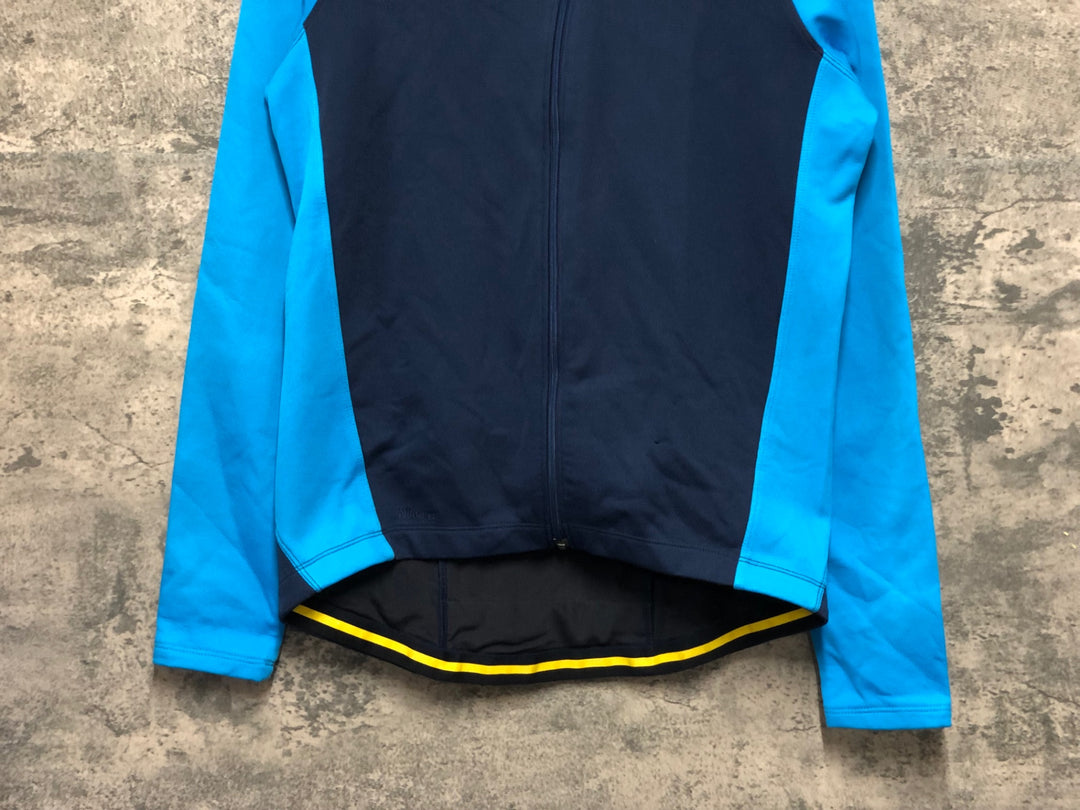 KL650 ナイキ NIKE 長袖 サイクルジャージ 水色 ネイビー M 裏起毛