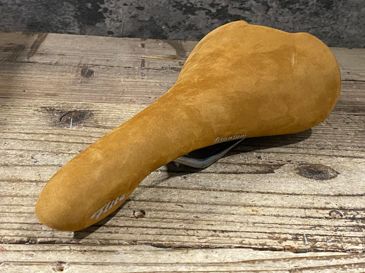 KG590 セライタリア selle ITALIA Flite TITANIUM L1 サドル 茶 チタンレール 143mm