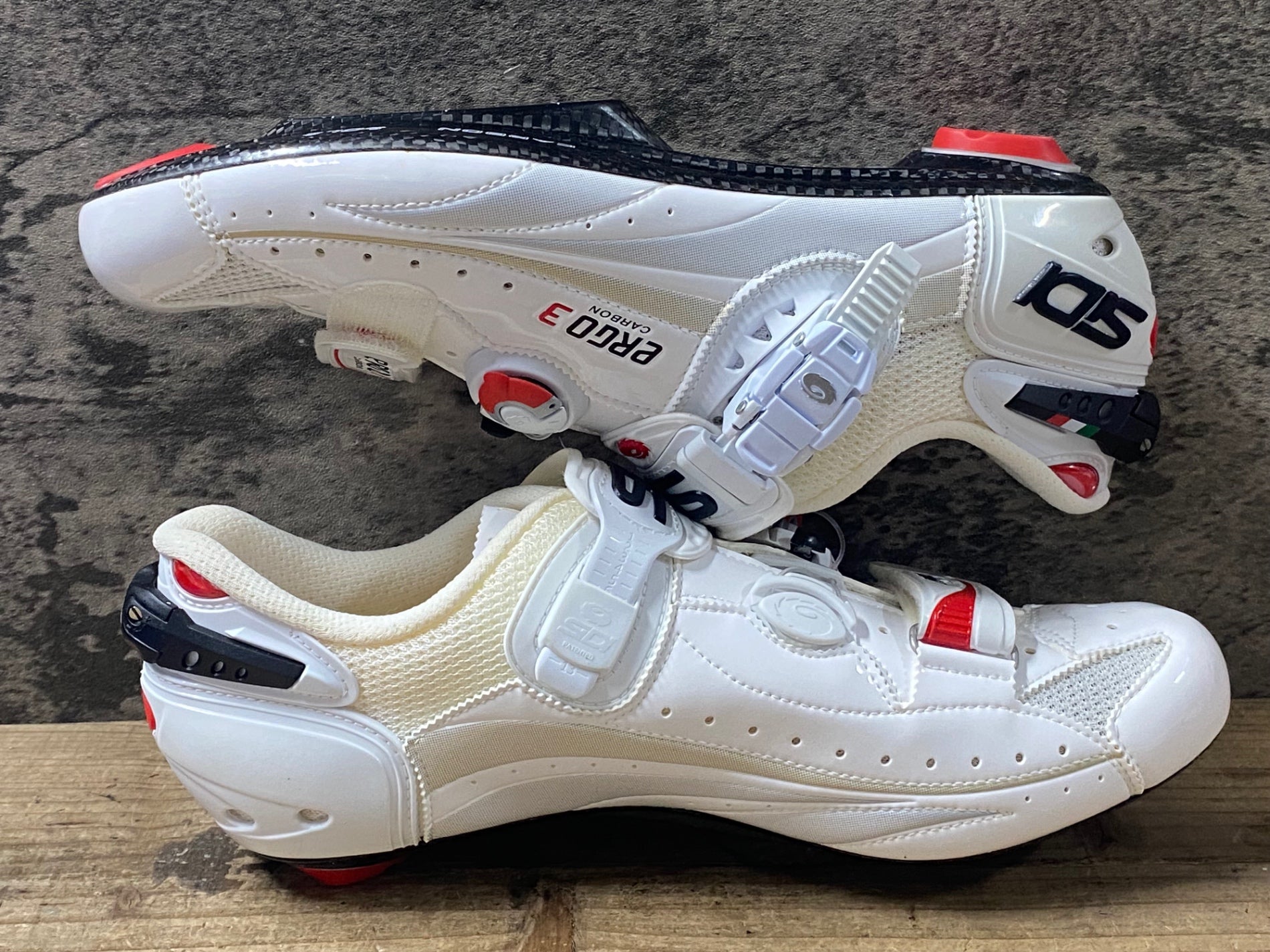 KI021 SIDI エルゴ カーボン ERGO3 CARBON ビンディングシューズ 白