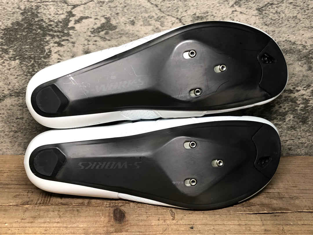 JM652 スペシャライズド SPECIALIZED S-WORKS アレス ARES 2 ビンディングシューズ 白 3穴 BOA EU42