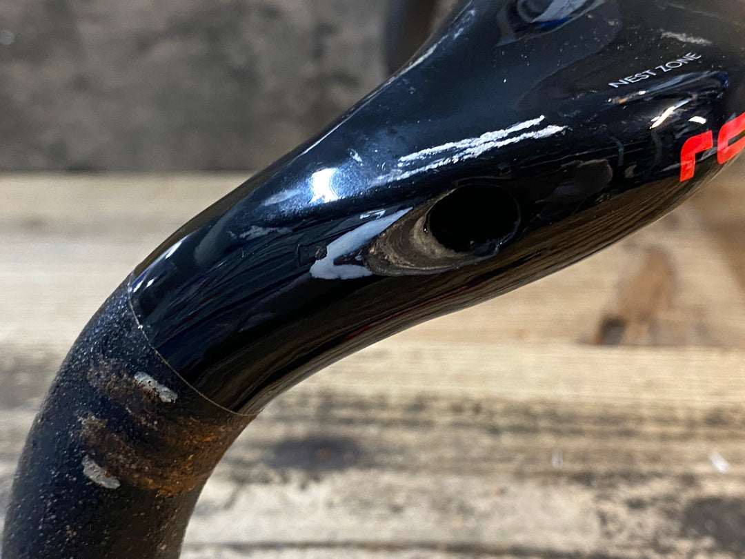 JJ132 チネリ cinelli ram カーボン ドロップハンドル エンド部C-C 420mm ※ケーブル穴拡張加工あり