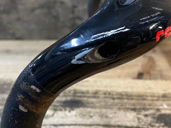 JJ132 チネリ cinelli ram カーボン ドロップハンドル エンド部C-C 420mm ※ケーブル穴拡張加工あり