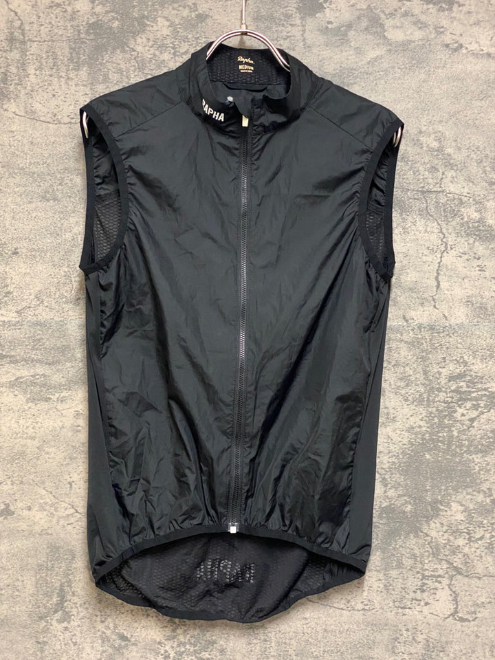JP202 ラファ Rapha PRO TEAM LIGHT WEIGHT GILET ジレ サイクルベスト 黒 Ｍ