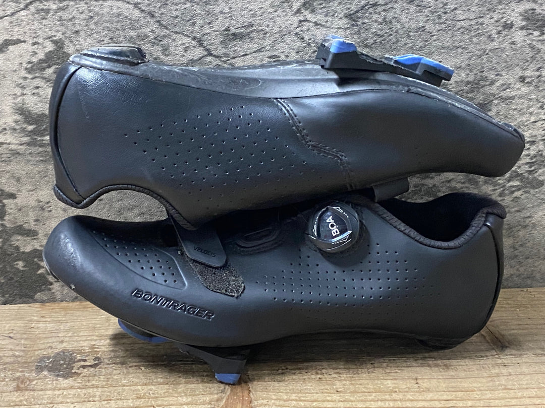 KF858 ボントレガー BONTRAGER VELOCIS WIDE ビンディングシューズ 黒 BOA 3穴 EU39 ※社外インナーソール