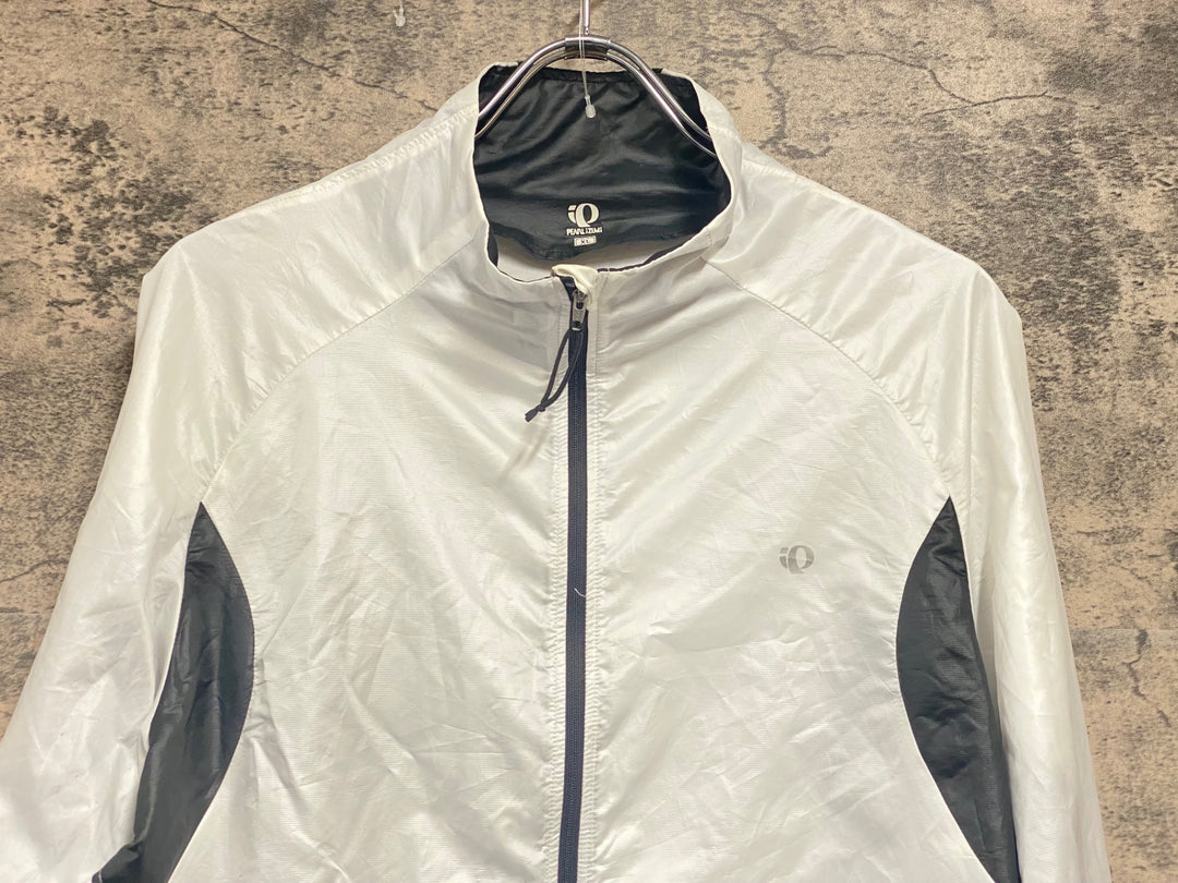 JP370 パールイズミ PEARL iZUMi 長袖 ウィンドブレーカー 白 XL ※汚れ有