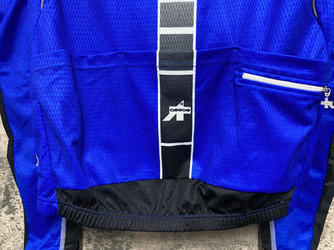 KJ056 アソス assos INTERMEDIATE 長袖 サイクルジャージ 青 L