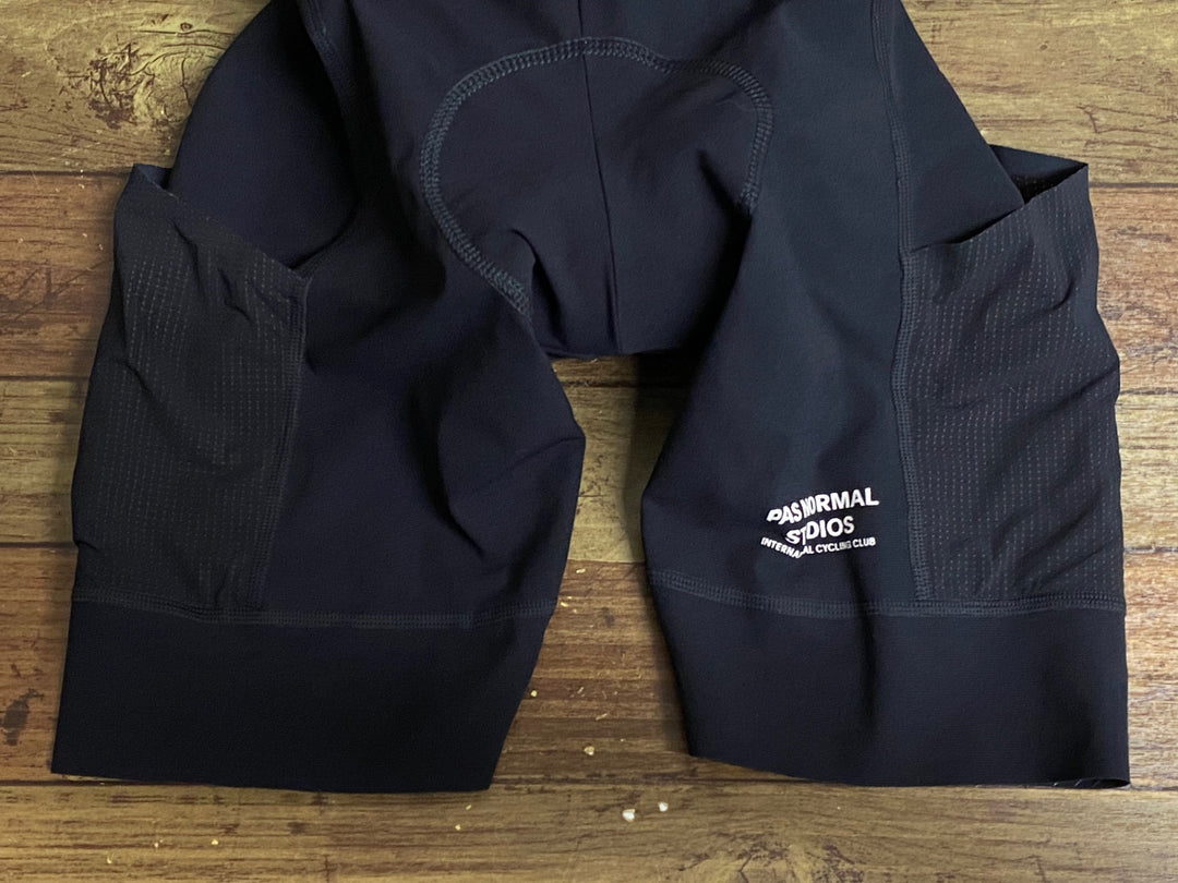 JY499 パスノーマルスタジオ PAS NORMAL STUDIOS Escapism Bibs ビブショーツ ブラック S カーゴ