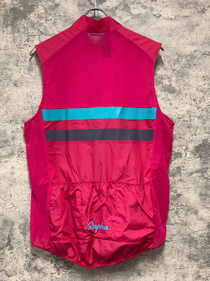 JU402 ラファ Rapha BREVET GILET WITH POCKETS サイクルベスト ジレ 赤 L