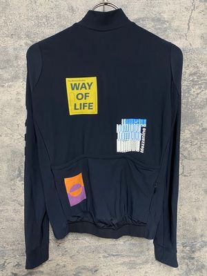 KB874 パスノーマルスタジオ PAS NORMAL STUDIOS Men's T.K.O. Mechanism Long Sleeve Jersey 長袖 サイクルジャージ 黒 S 裏起毛