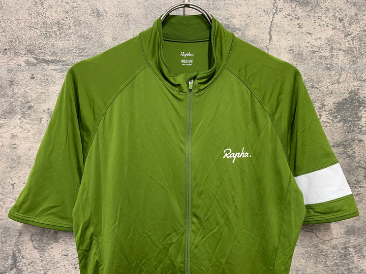 KH004 ラファ Rapha CORE JERSEY 半袖 サイクルジャージ 緑 M