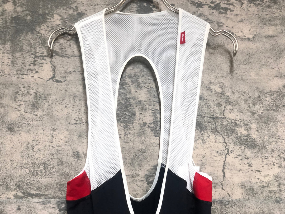 KL259 ラファ Rapha LIGHTWEIGHT BIB SHORTS ビブショーツ 黒 赤 L