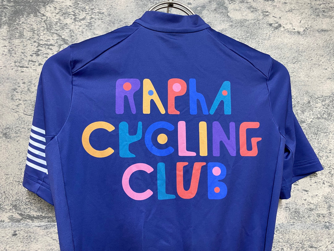 JM665 ラファ Rapha WOMEN'S Geoff McFetrdige 限定モデル 半袖 サイクルジャージ 紫 XS