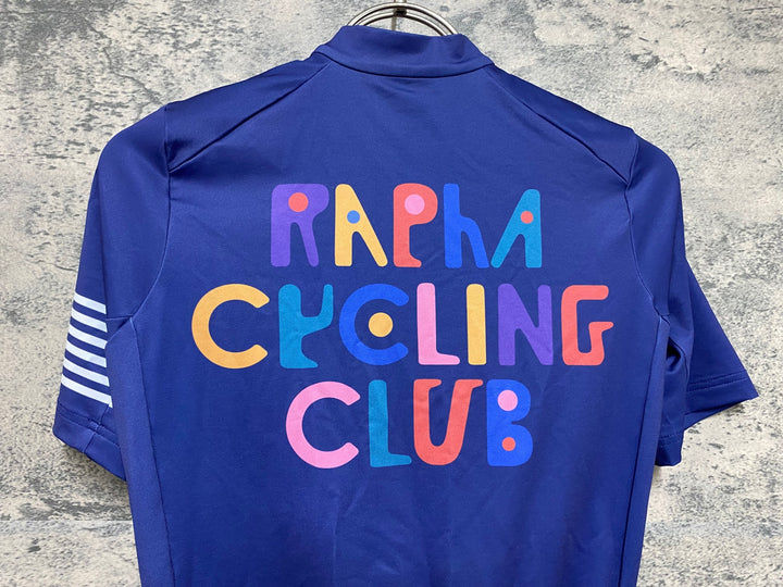 JM665 ラファ Rapha WOMEN'S Geoff McFetrdige 限定モデル 半袖 サイクルジャージ 紫 XS