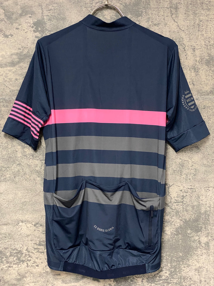 KK536 ラファ Rapha RCC PRO TEAM JERSEY 半袖 サイクルジャージ 紺 L