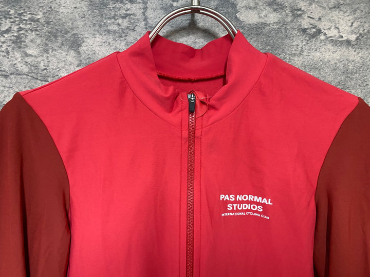 JY477 パスノーマルスタジオ PAS NORMAL STUDIOS Mechanism Long Sleeve Jersey 長袖 サイクルジャージ レッド S
