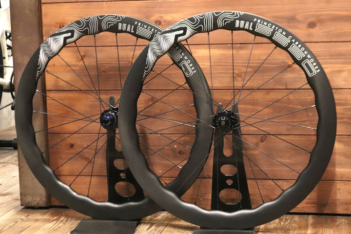 プリンストンカーボンワークス PRINCETON CARBON WORKS DUAL5550 カーボン チューブレス ホイールセット シマノ 11/12S 22C 【東京南麻布店】