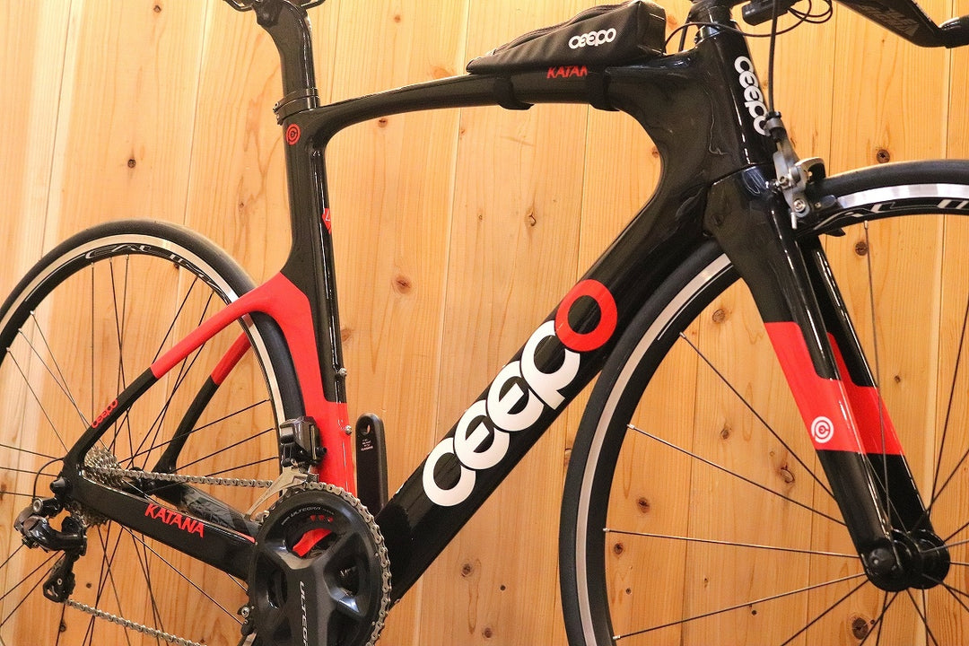 シーポ CEEPO カタナ KATANA 2016年モデル Lサイズ シマノ アルテグラ 6870 MIX 11S カーボン TTバイク タイムトライアルバイク 【芦屋店】