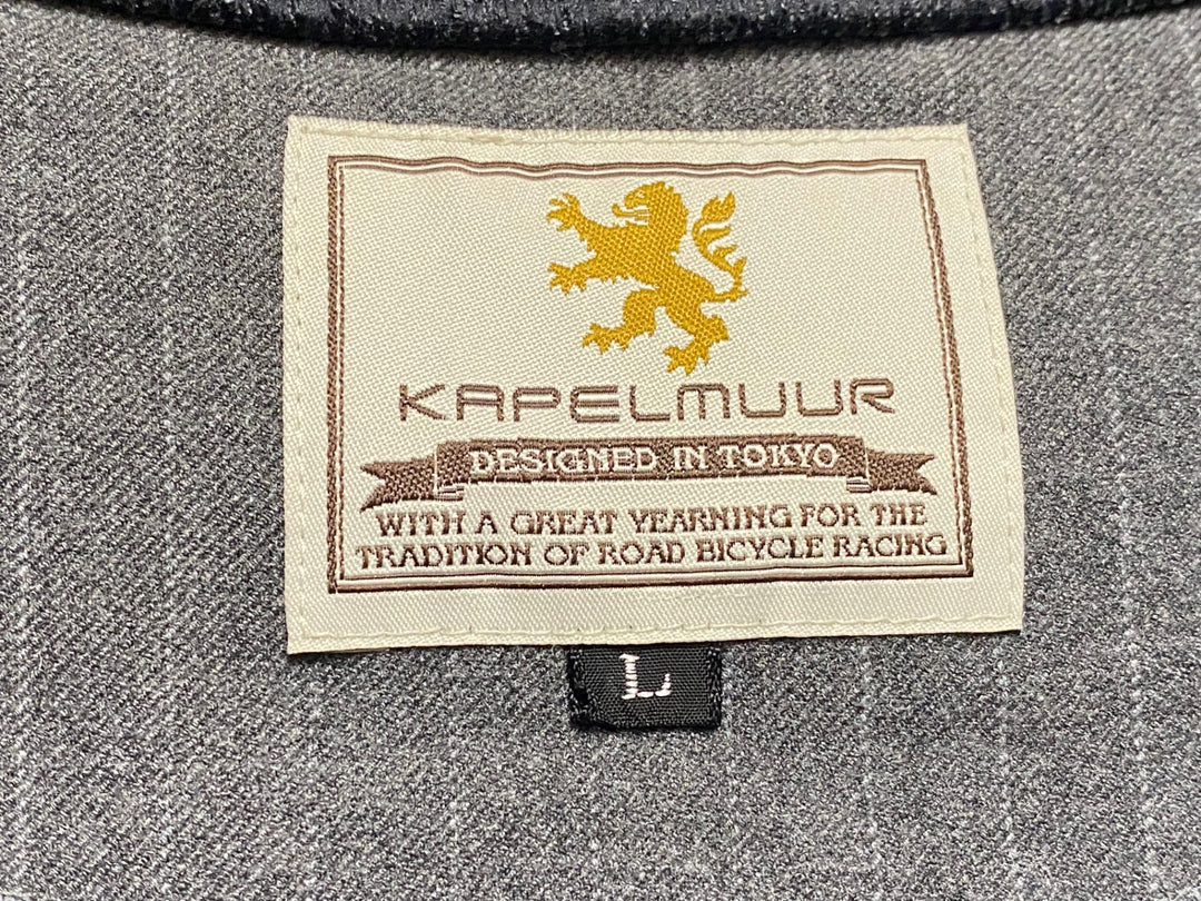 JH076 カペルミュール KAPELMUUR 長袖 サイクルジャージ グレー L 裏起毛
