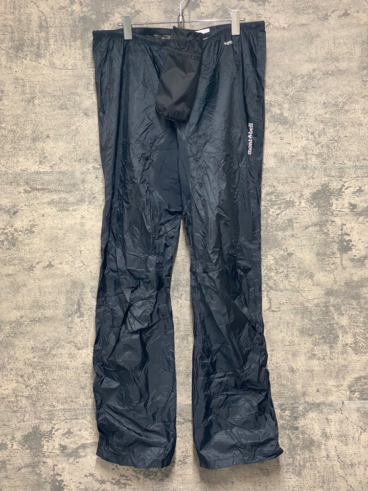 JW036 モンベル mont bell パッカブルレインパンツ 黒 L GORE TEX INFINIUM