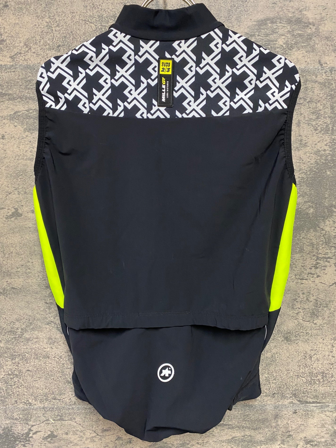 KA901 アソス ASSOS ミレ MILLE GT ジレ サイクルベスト 黄 黒 M