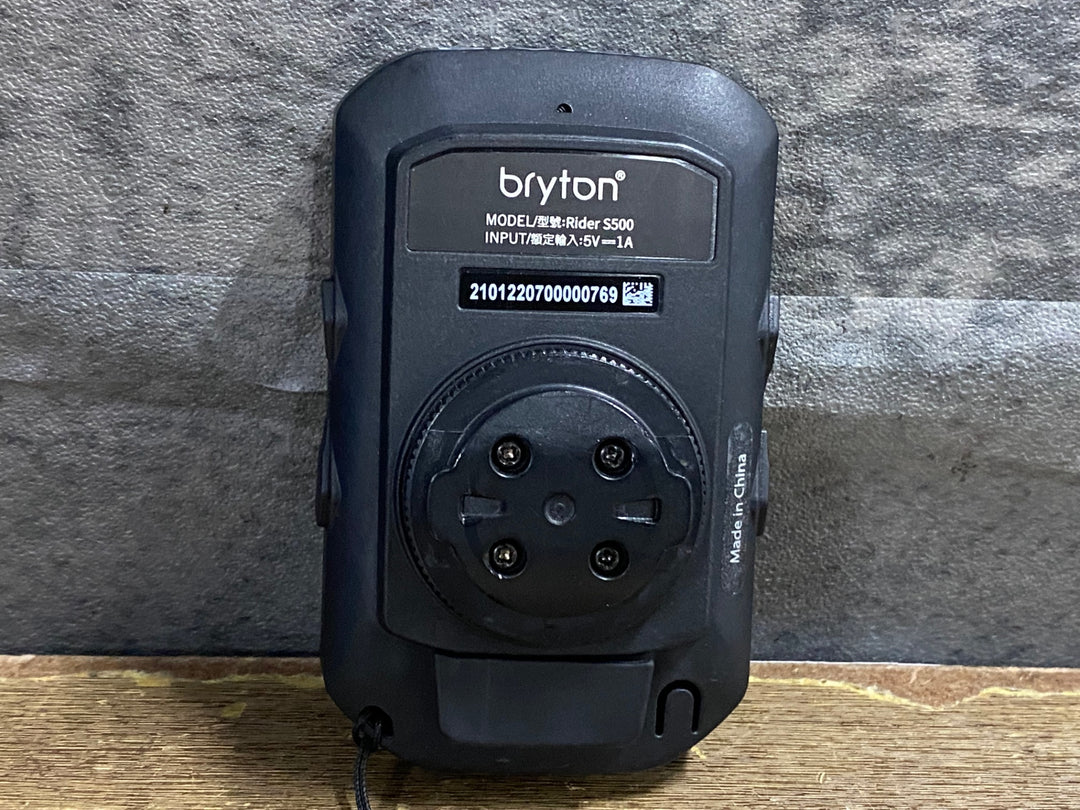 KM936 ブライトン Bryton rider S500 サイクルコンピューター マウント ケーブル付属 動作確認済
