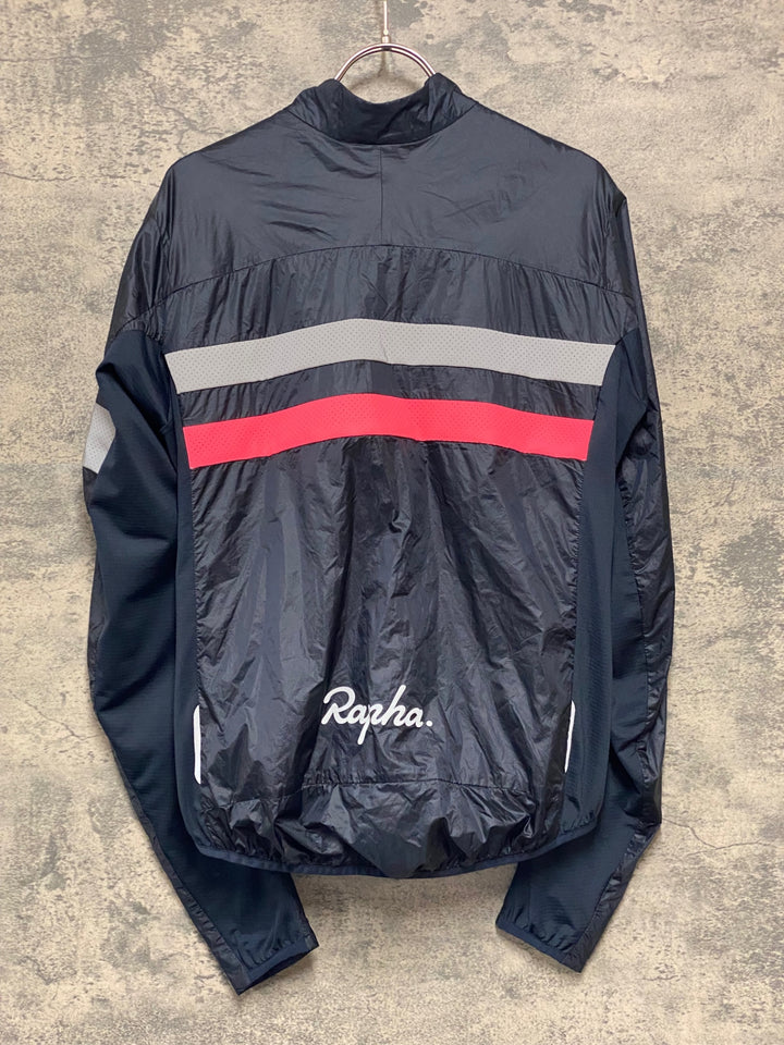 KD619 ラファ Rapha BREVET INSULATED JACKET 長袖 サイクルジャケット 紺 S 中綿