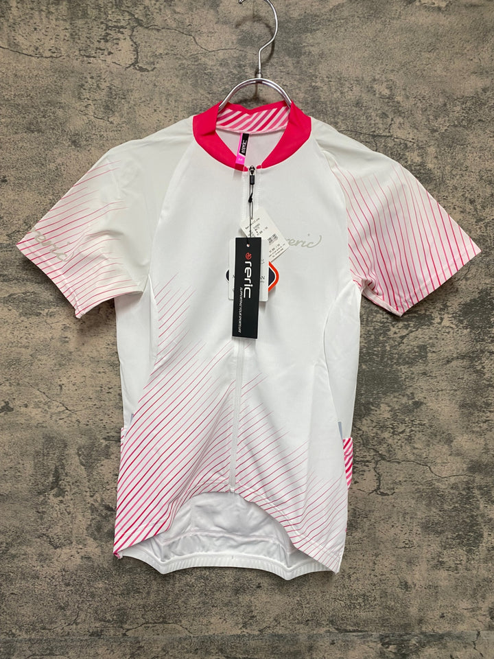 JW011 レリック reric Women's Himalia SS Jersey 半袖サイクルジャージ M 白 レディース