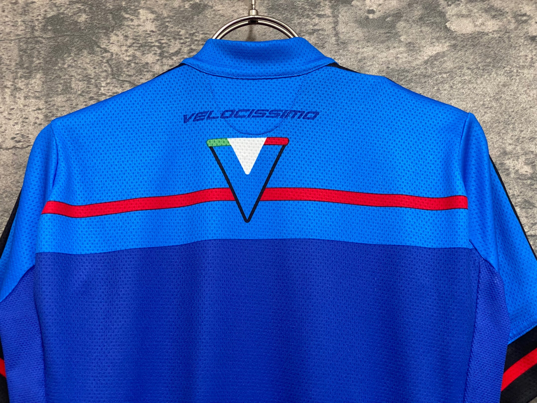 KF621 カステリ CASTELLI 半袖 サイクルジャージ 青 S