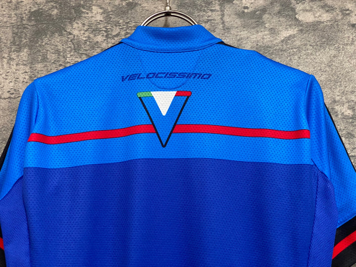 KF621 カステリ CASTELLI 半袖 サイクルジャージ 青 S