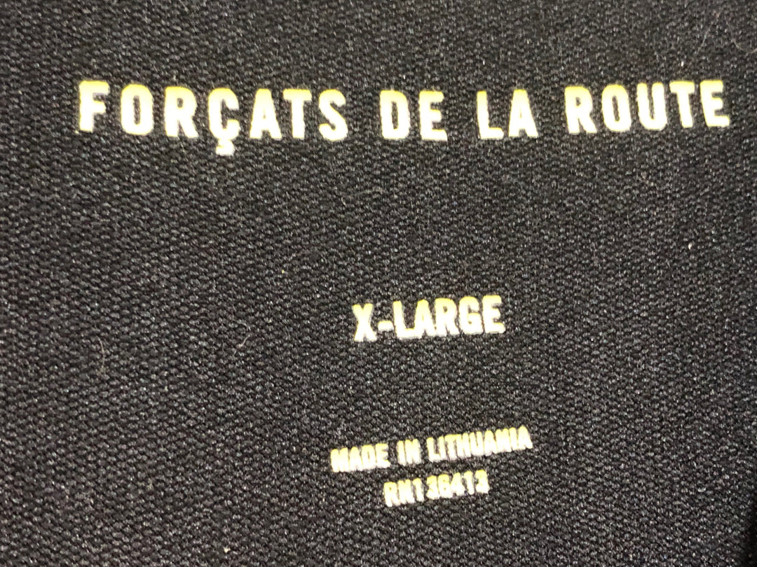 KK984 ラファ RAPHA PRO TEAM JERSEY 半袖 サイクルジャージ 黒 黄 XL ※裏地毛玉有り
