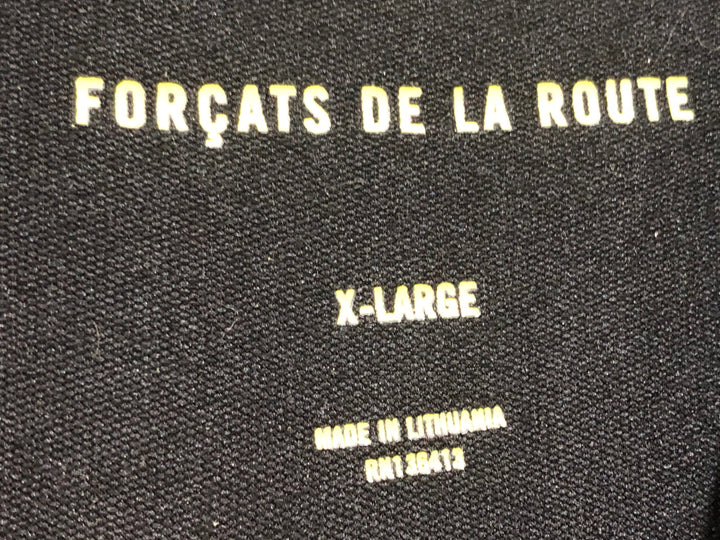 KK984 ラファ RAPHA PRO TEAM JERSEY 半袖 サイクルジャージ 黒 黄 XL ※裏地毛玉有り