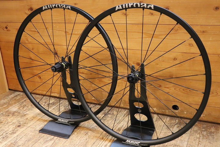 マヴィック MAVIC オールロード ALLROAD S DISC QR仕様 アルミ チューブレスレディ シマノ 12/11S ホイールセット【芦屋店】