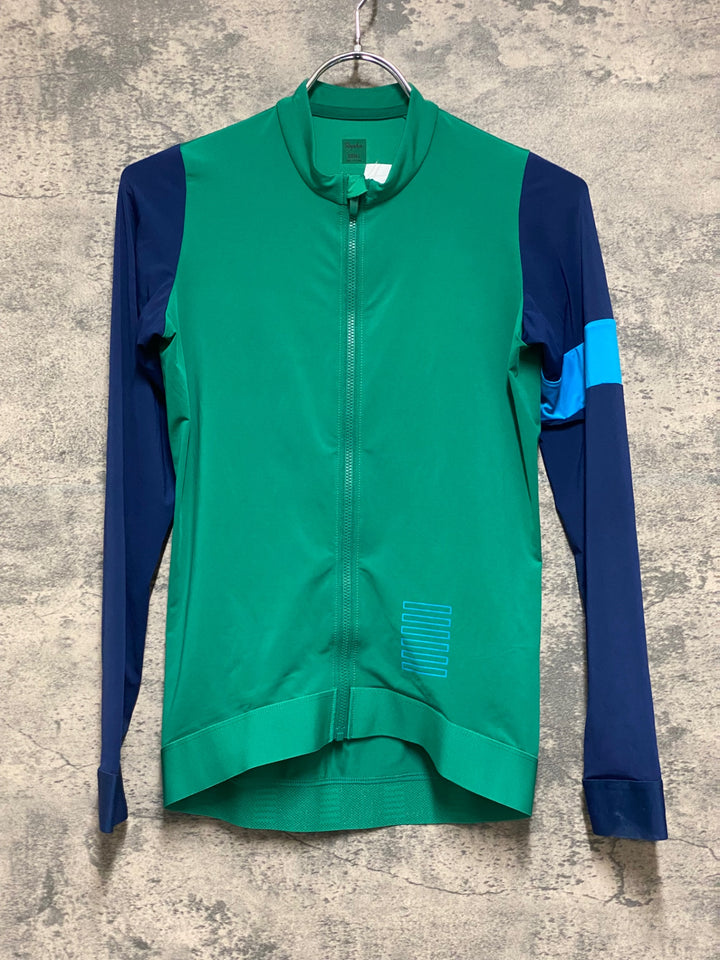 KS155 ラファ Rapha PRO TEAM LONG SLEEVE TRAINING JERSEY 長袖 サイクルジャージ 緑 S