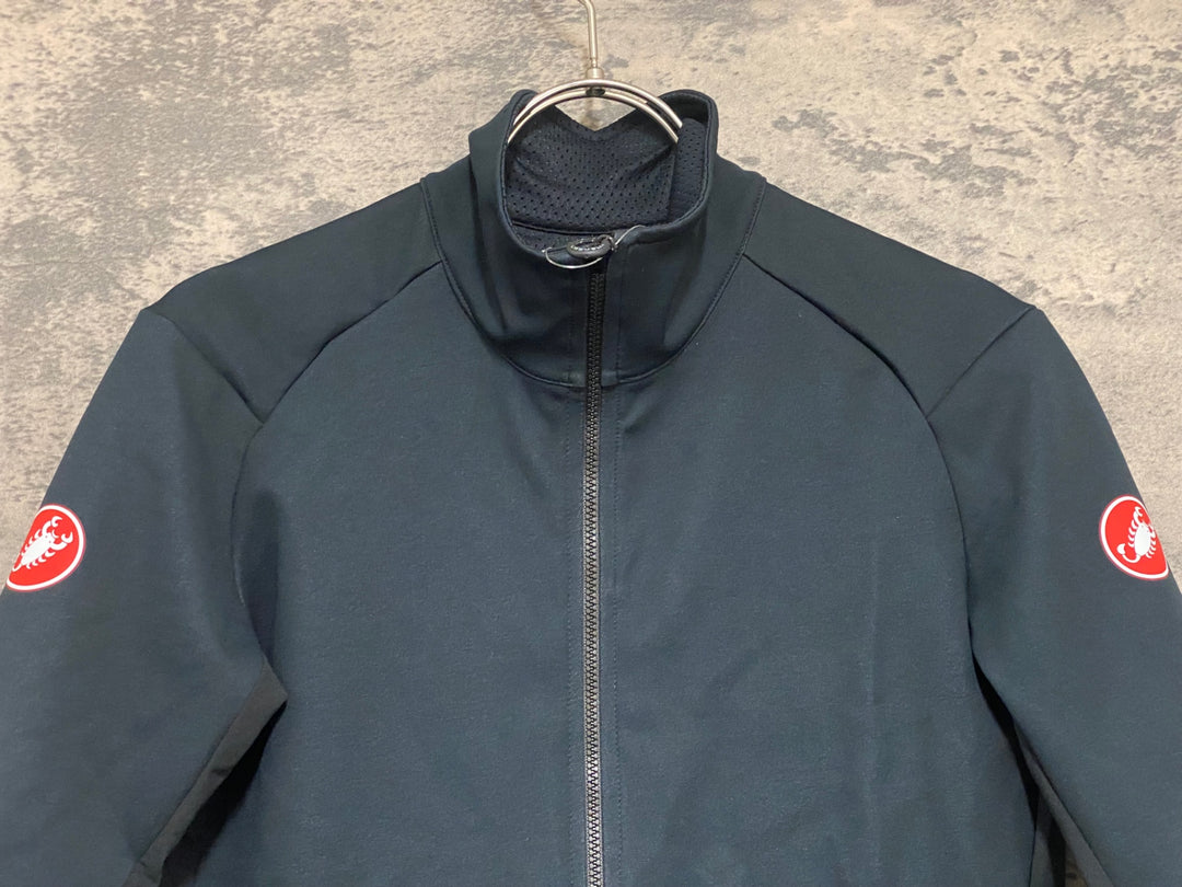 KE426 カステリ CASTELLI ROSSO CORSA 半袖 サイクルジャージ 紺 S perfetto