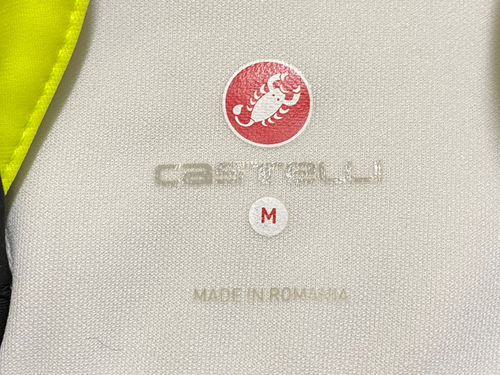 JJ861 カステリ CASTELLI 長袖 サイクルジャケット 黒/黄 M 裏起毛