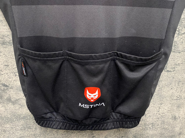 JS068 MS TINA 半袖 サイクルジャージ 黒 ピンク XS