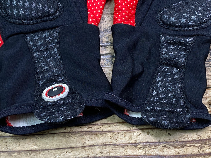 JQ214 アソス assos earlyWinter 長指 ウィンターグローブ 赤 M 裏起毛