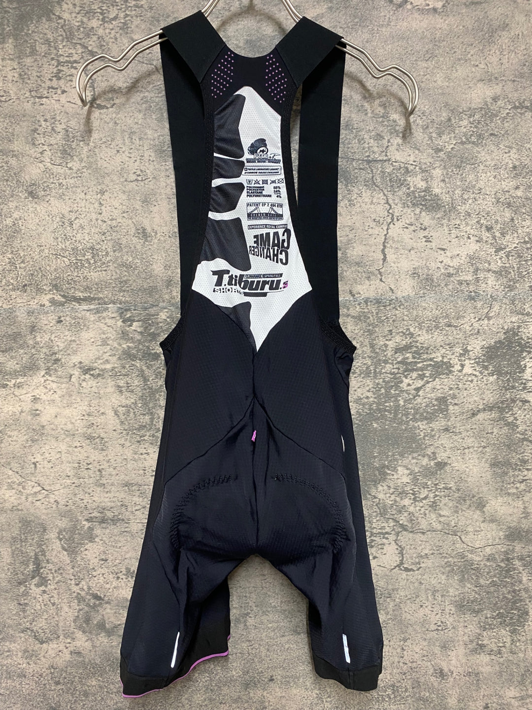 JN728 アソス assos T.Tiburu S7 Bib Shorts ビブショーツ 黒 M 裏起毛