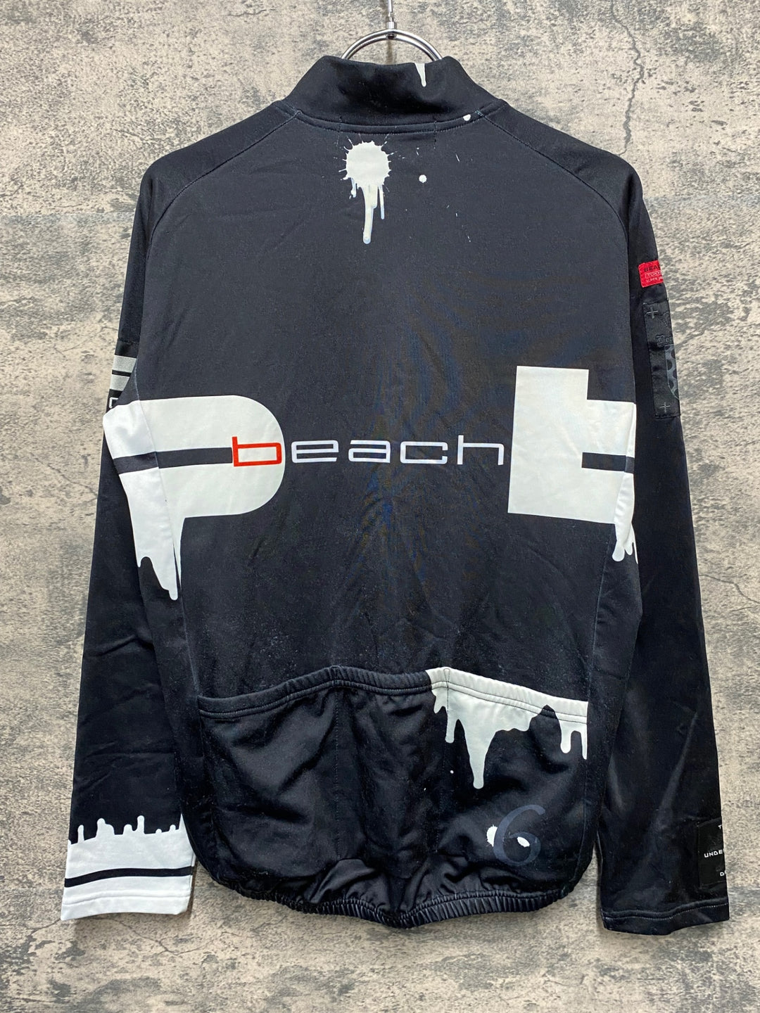 JI919 パンダーニ Pandani 長袖 サイクルジャージ 黒 裏起毛 M