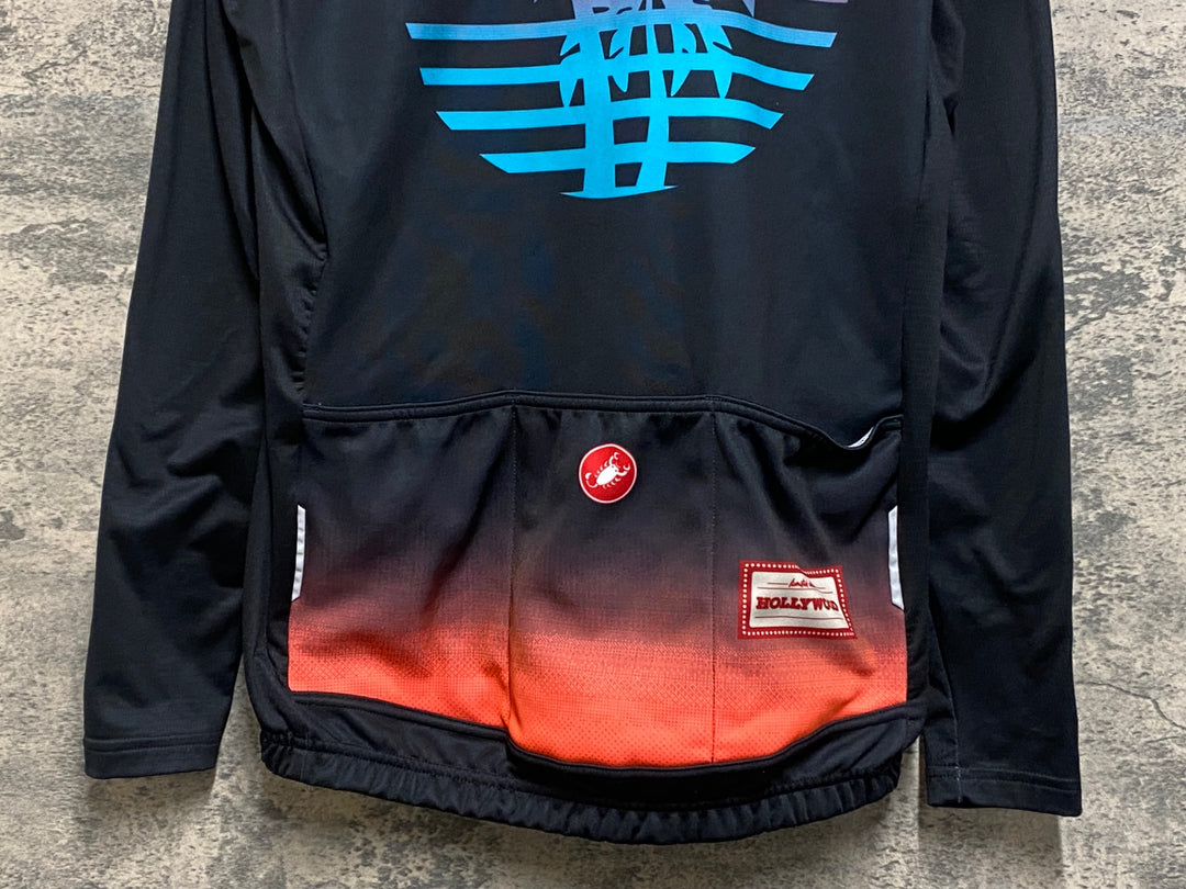 JO468 カステリ CASTELLI 長袖 サイクルジャージ 裏起毛 L