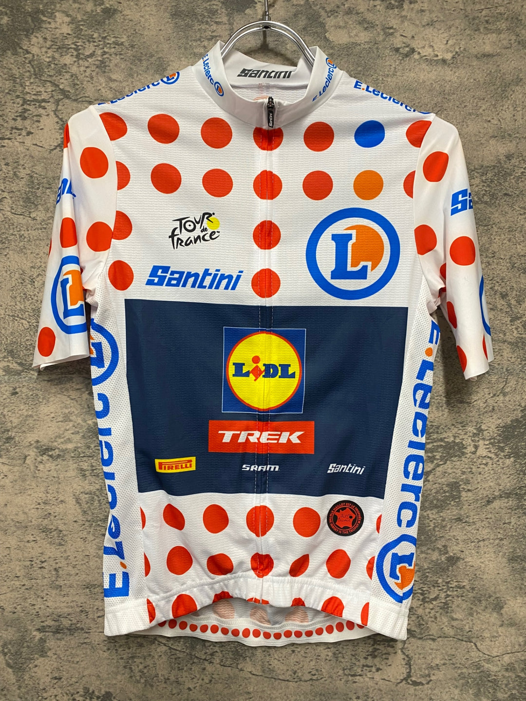 KG994 サンティーニ Santini 半袖 サイクルジャージ ツールドフランス リドル トレック XS