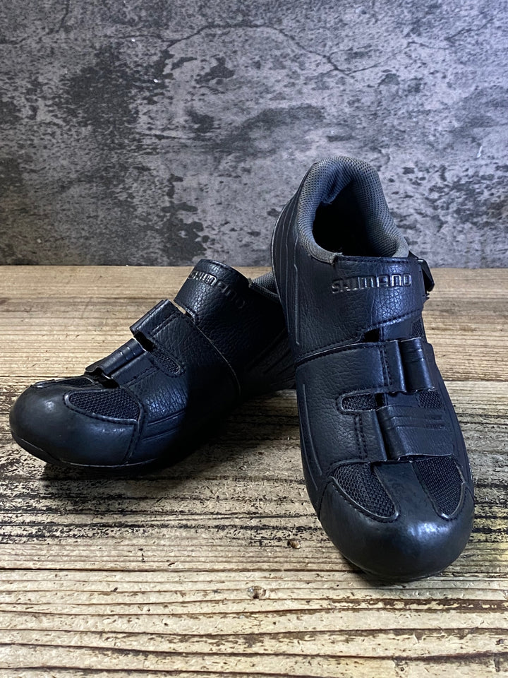 JU552 シマノ SHIMANO RP3 SH-RP300 EL ビンディングシューズ EU37 ブラック 3穴/2穴