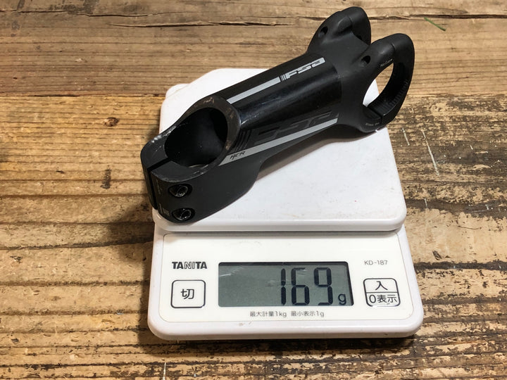 KG195 FSA ACR アルミ ステム 黒 100mm Φ31.8 -6°